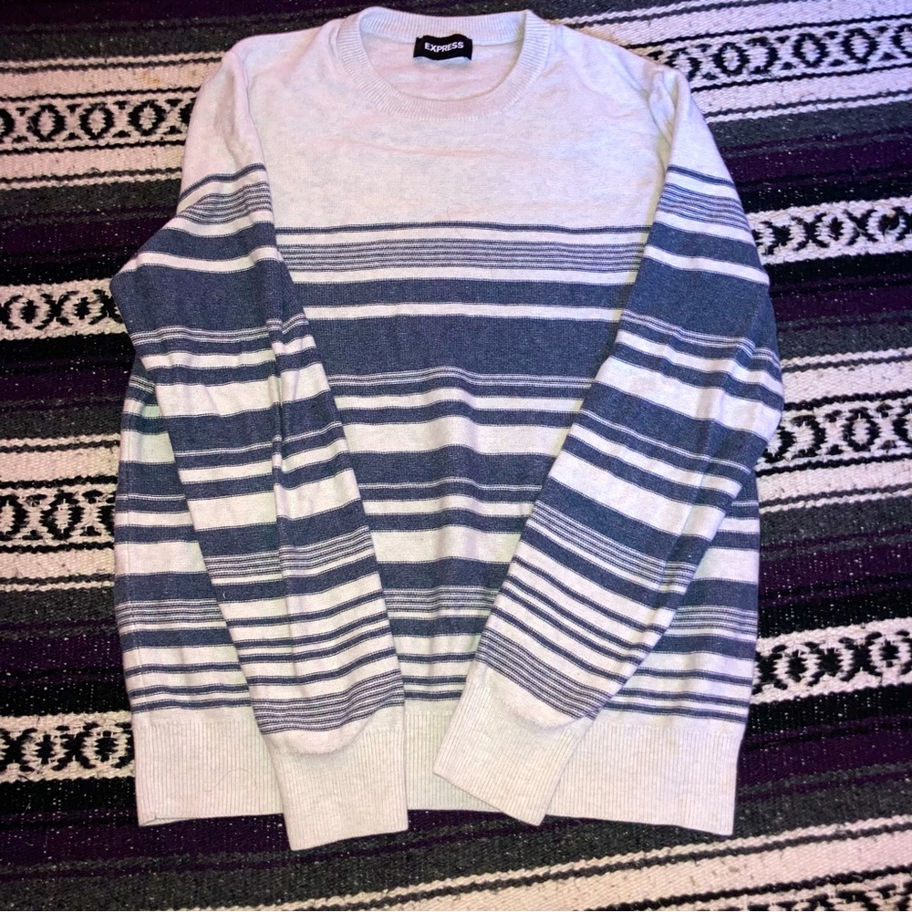 White and Blue Sweater
